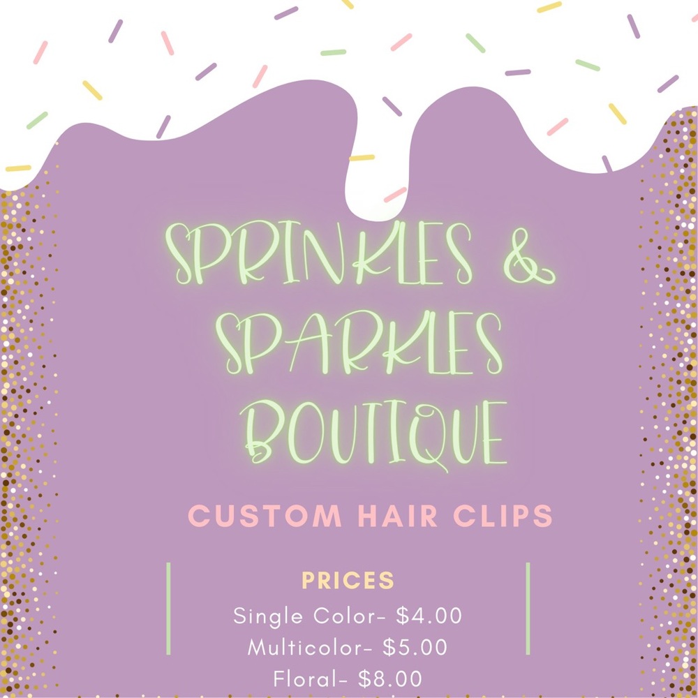 Custom hair clips!